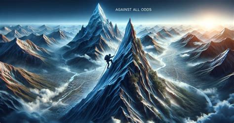 Significado de against (all) the odds/against all odds en inglés.